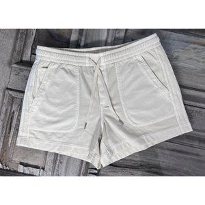 Athleta Farallon Short 8 Women's Ivory Active Elastic Waist